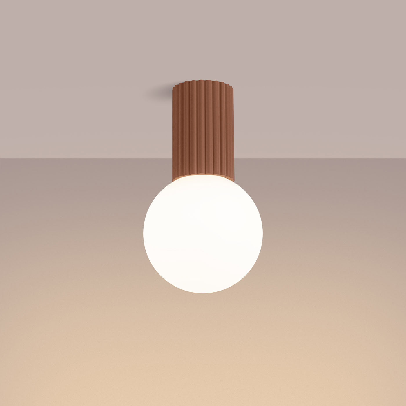 Plafon HALO mocca IP44 SL.1733 - Sollux Lighting - obrazek 4