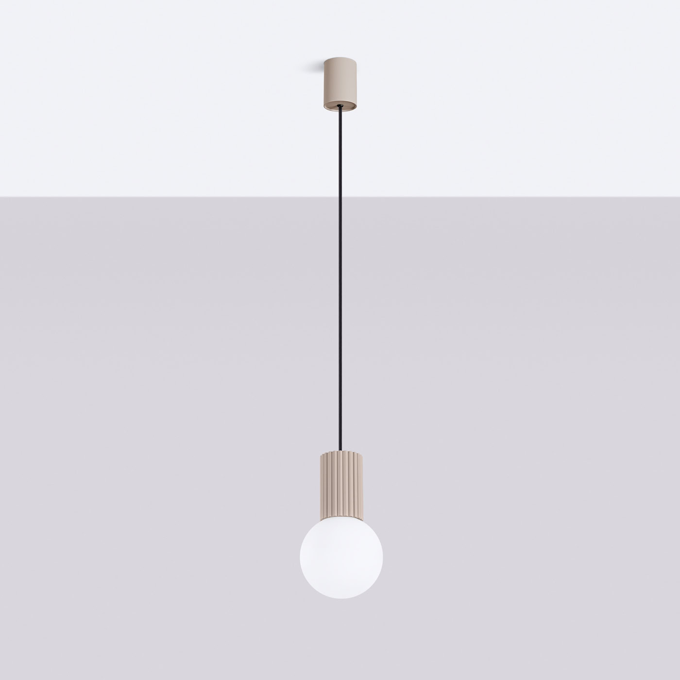 Lampa wisząca HALO 1 taupe SL.1744 - Sollux Lighting - obrazek 3