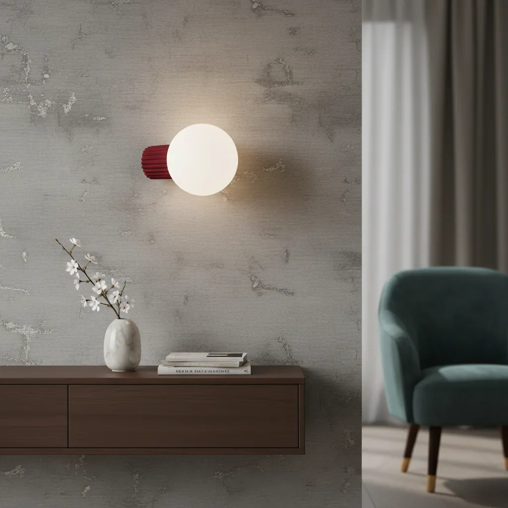 Kinkiet HALO burgund IP44 SL.1747 - Sollux Lighting - obrazek 2