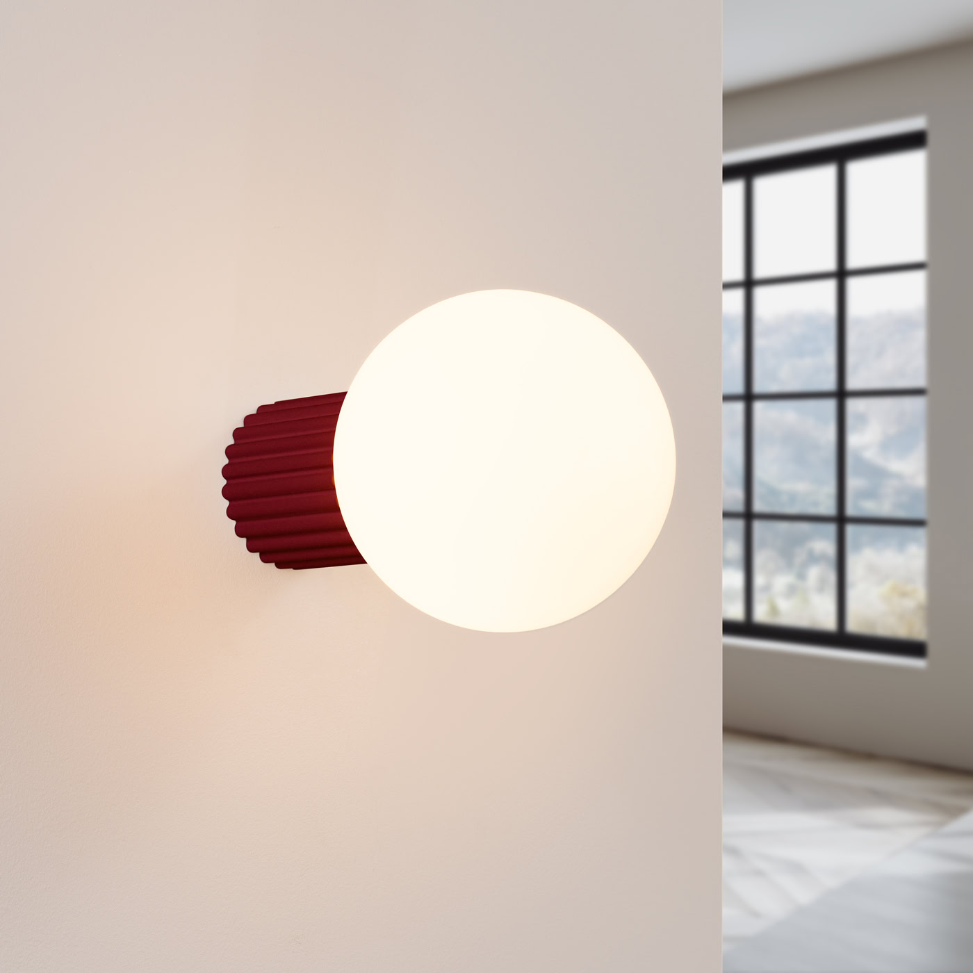 Kinkiet HALO burgund IP44 SL.1747 - Sollux Lighting - obrazek 4