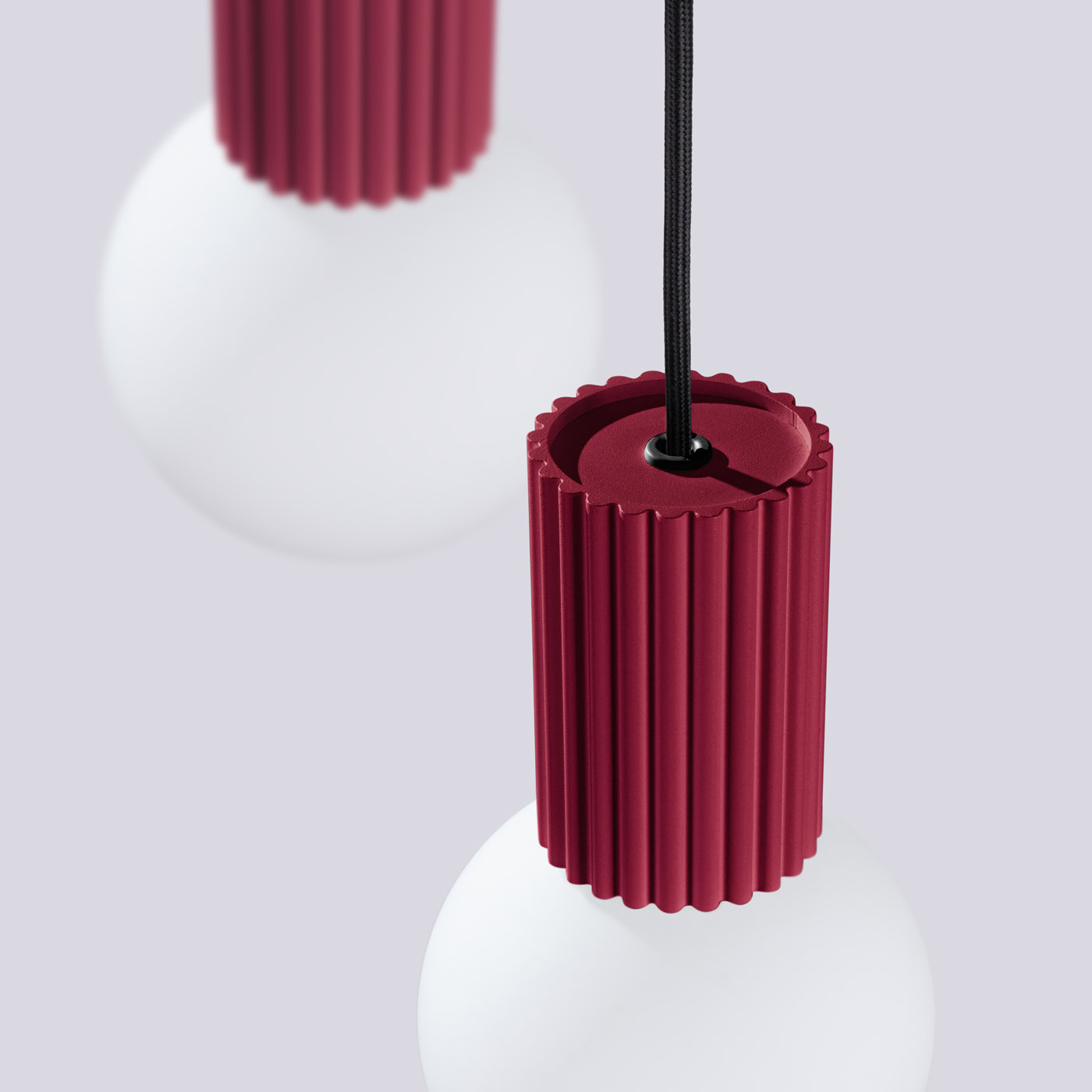 Lampa wisząca HALO 3P burgund SL.1750 - Sollux Lighting - obrazek 7