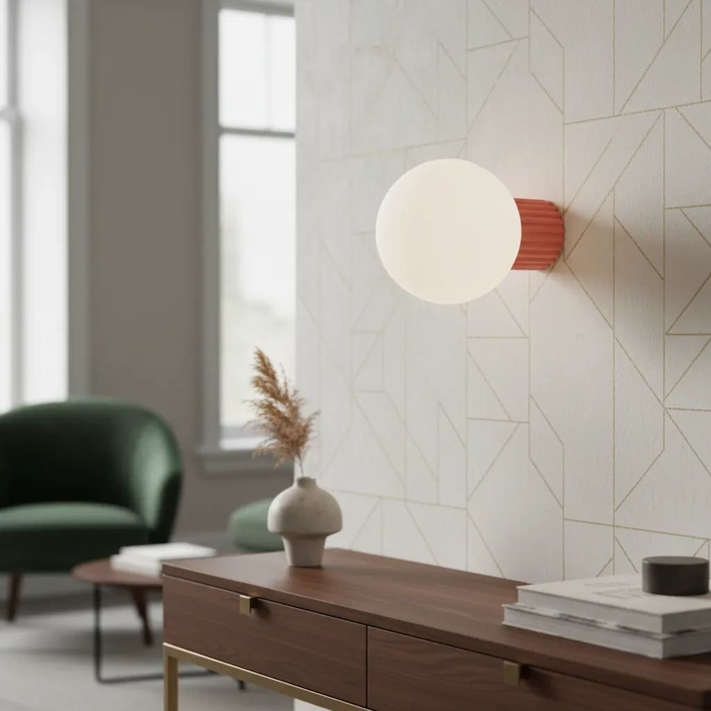 Kinkiet HALO brzoskwiniowy IP44 SL.1752 - Sollux Lighting - obrazek 2