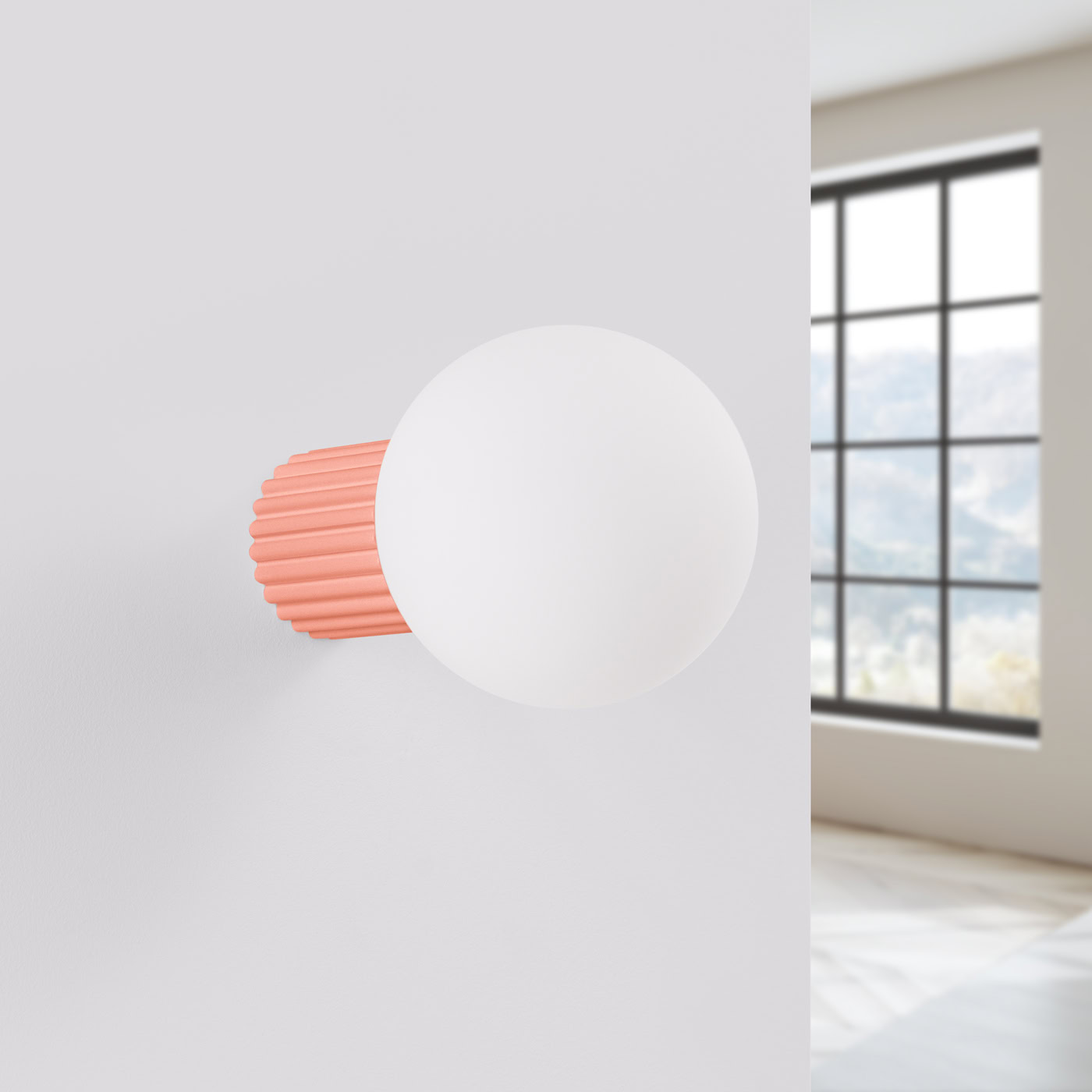 Kinkiet HALO brzoskwiniowy IP44 SL.1752 - Sollux Lighting - obrazek 3