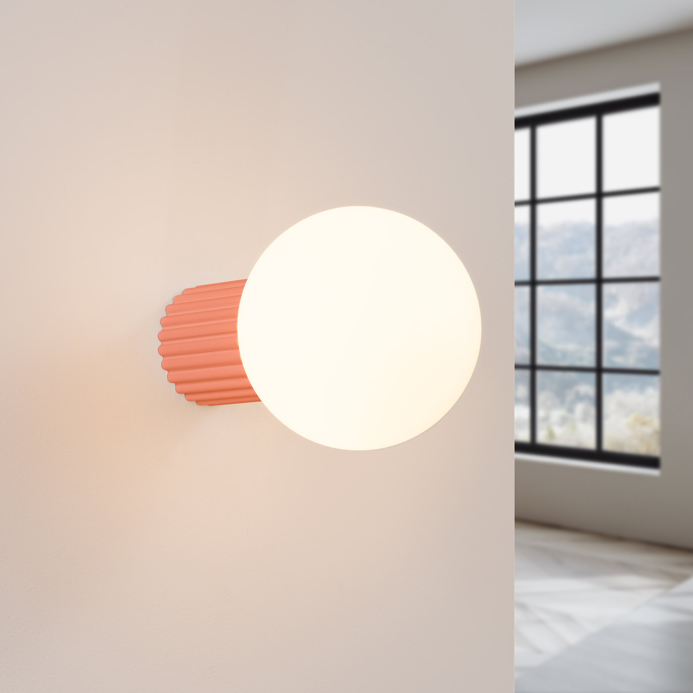 Kinkiet HALO brzoskwiniowy IP44 SL.1752 - Sollux Lighting - obrazek 4