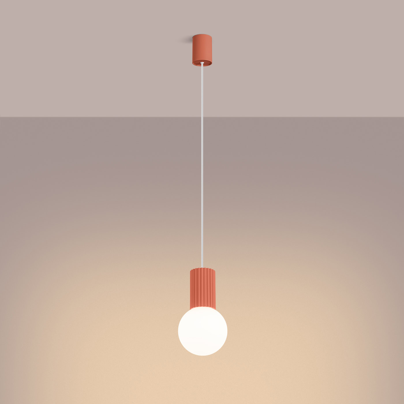 Lampa wisząca HALO 1 brzoskwiniowa SL.1754 - Sollux Lighting - obrazek 4
