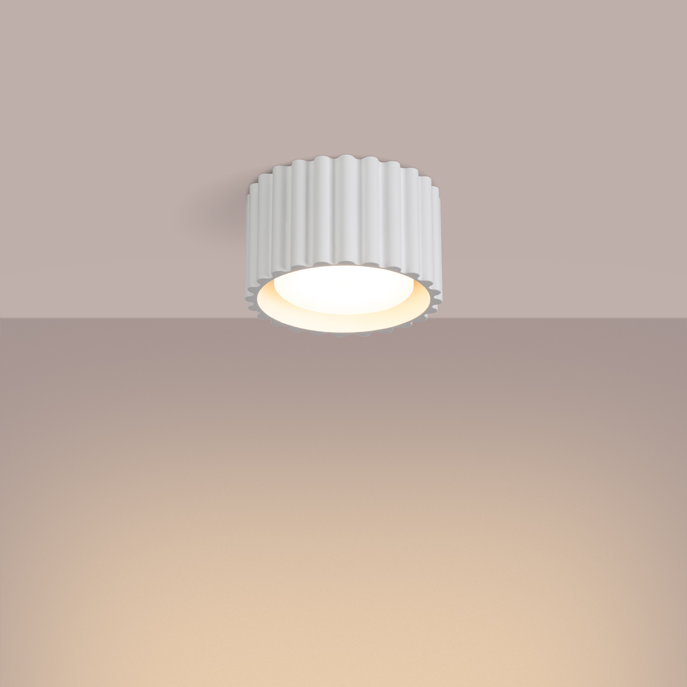 Plafon AURA 1 biały GX53 SL.1782 - Sollux Lighting - obrazek 4