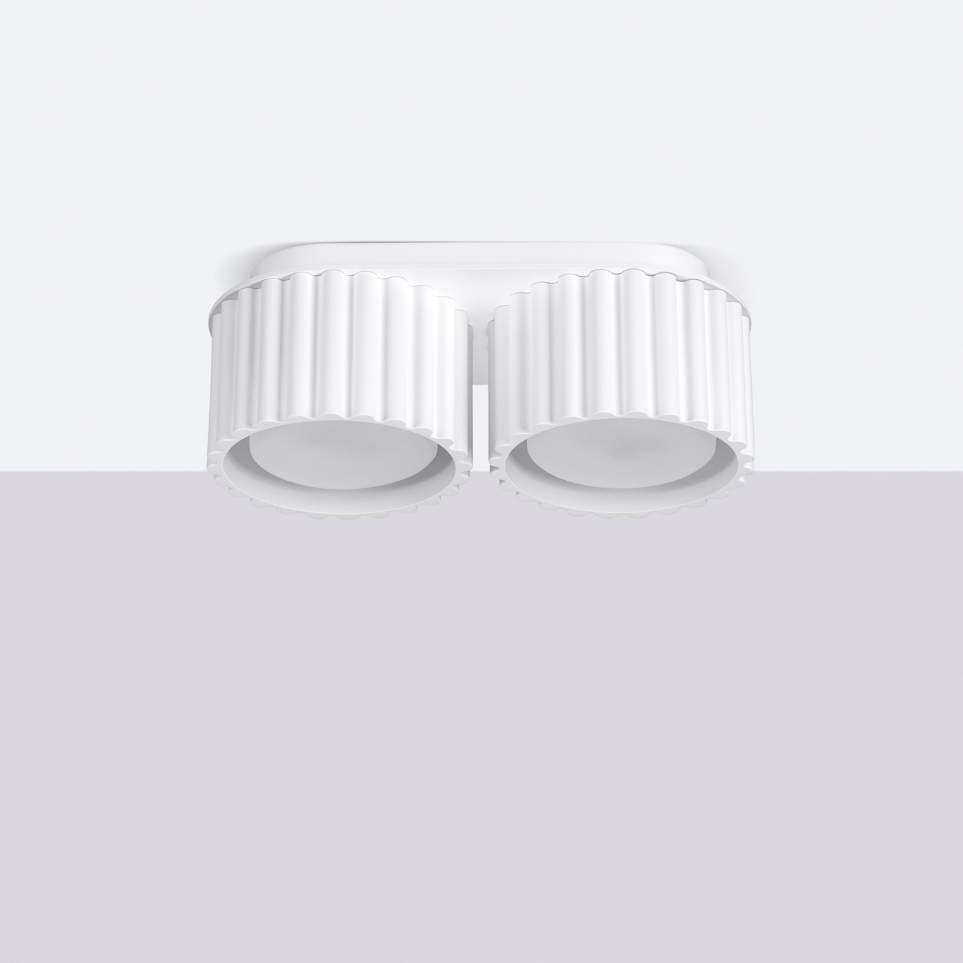 Plafon AURA 2 biały GX53 SL.1783 - Sollux Lighting - obrazek 3