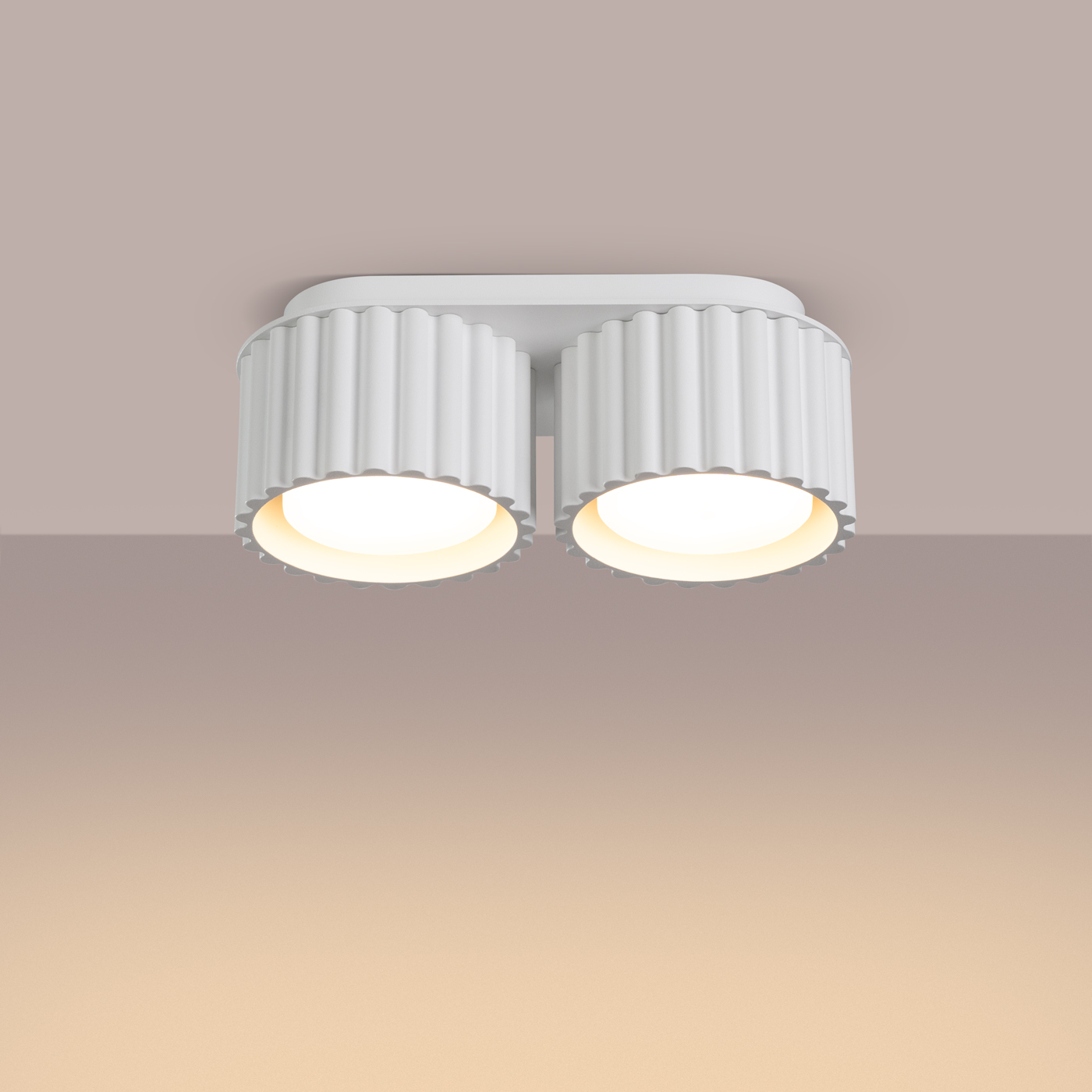 Plafon AURA 2 biały GX53 SL.1783 - Sollux Lighting - obrazek 4