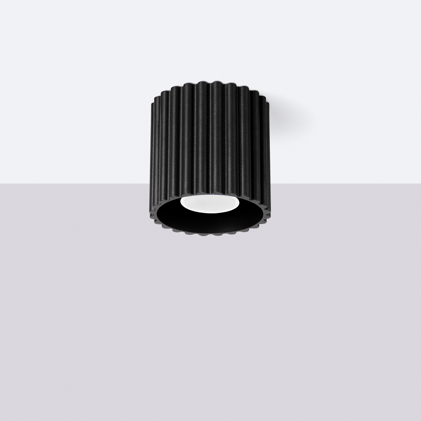 Plafon AURA 1 czarny GU10 SL.1784 - Sollux Lighting - obrazek 3