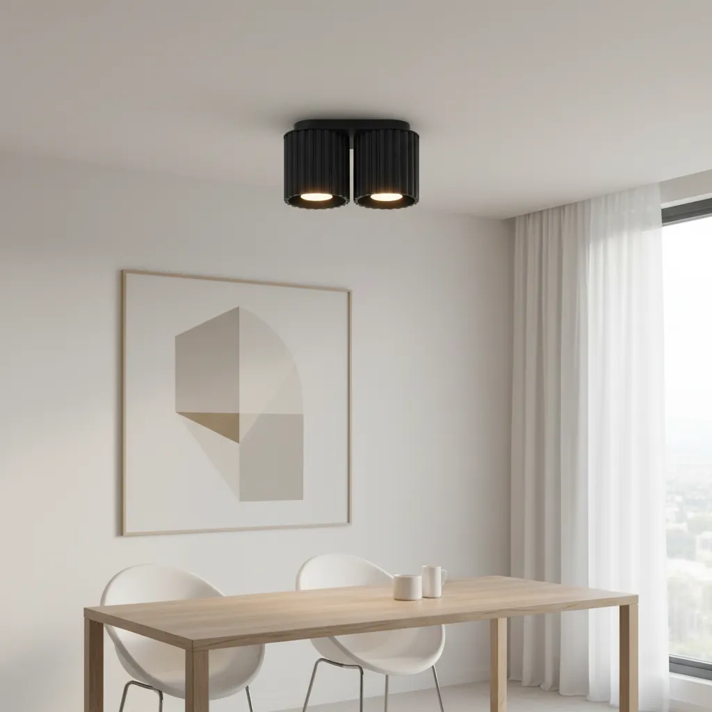 Plafon AURA 2 czarny GU10 SL.1785 - Sollux Lighting - obrazek 2