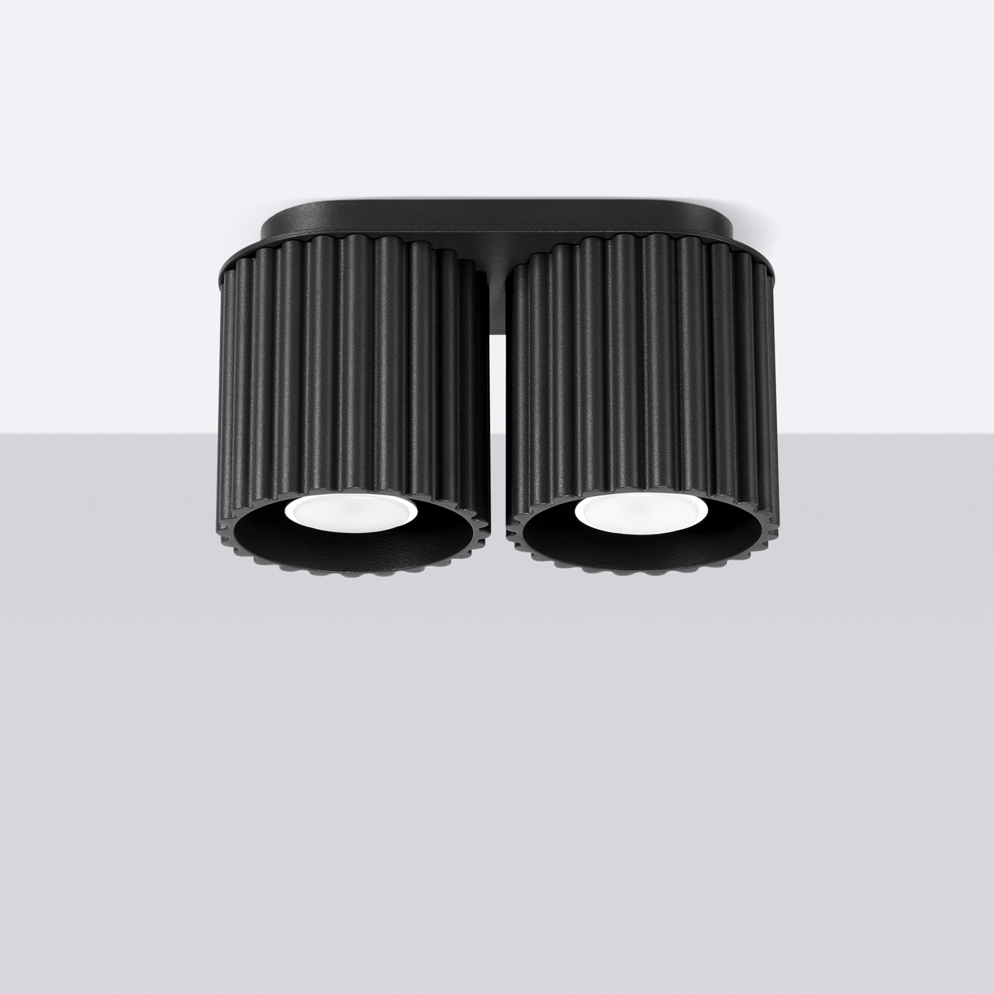Plafon AURA 2 czarny GU10 SL.1785 - Sollux Lighting - obrazek 3