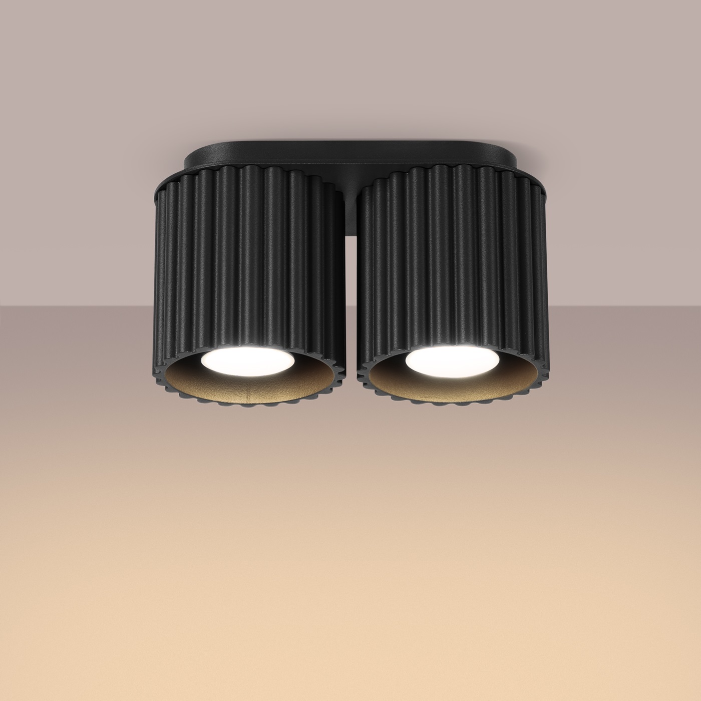 Plafon AURA 2 czarny GU10 SL.1785 - Sollux Lighting - obrazek 4