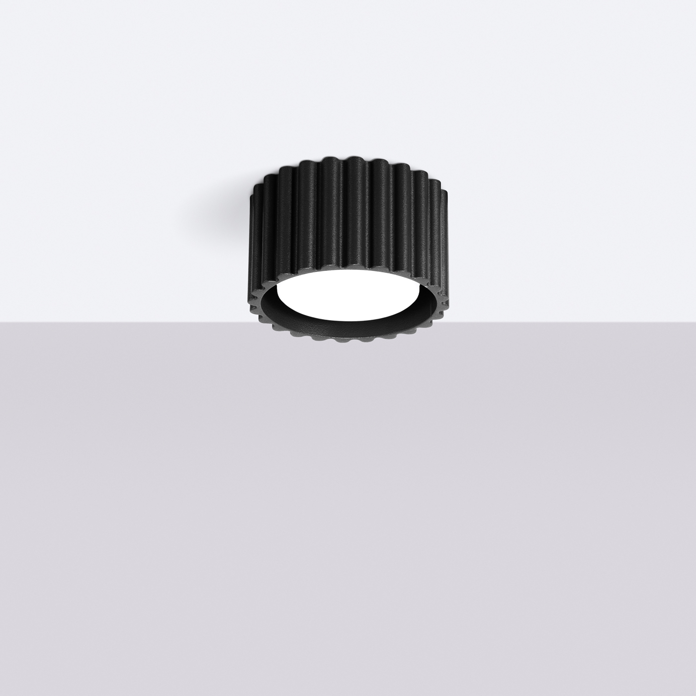 Plafon AURA 1 czarny GX53 SL.1787 - Sollux Lighting - obrazek 3