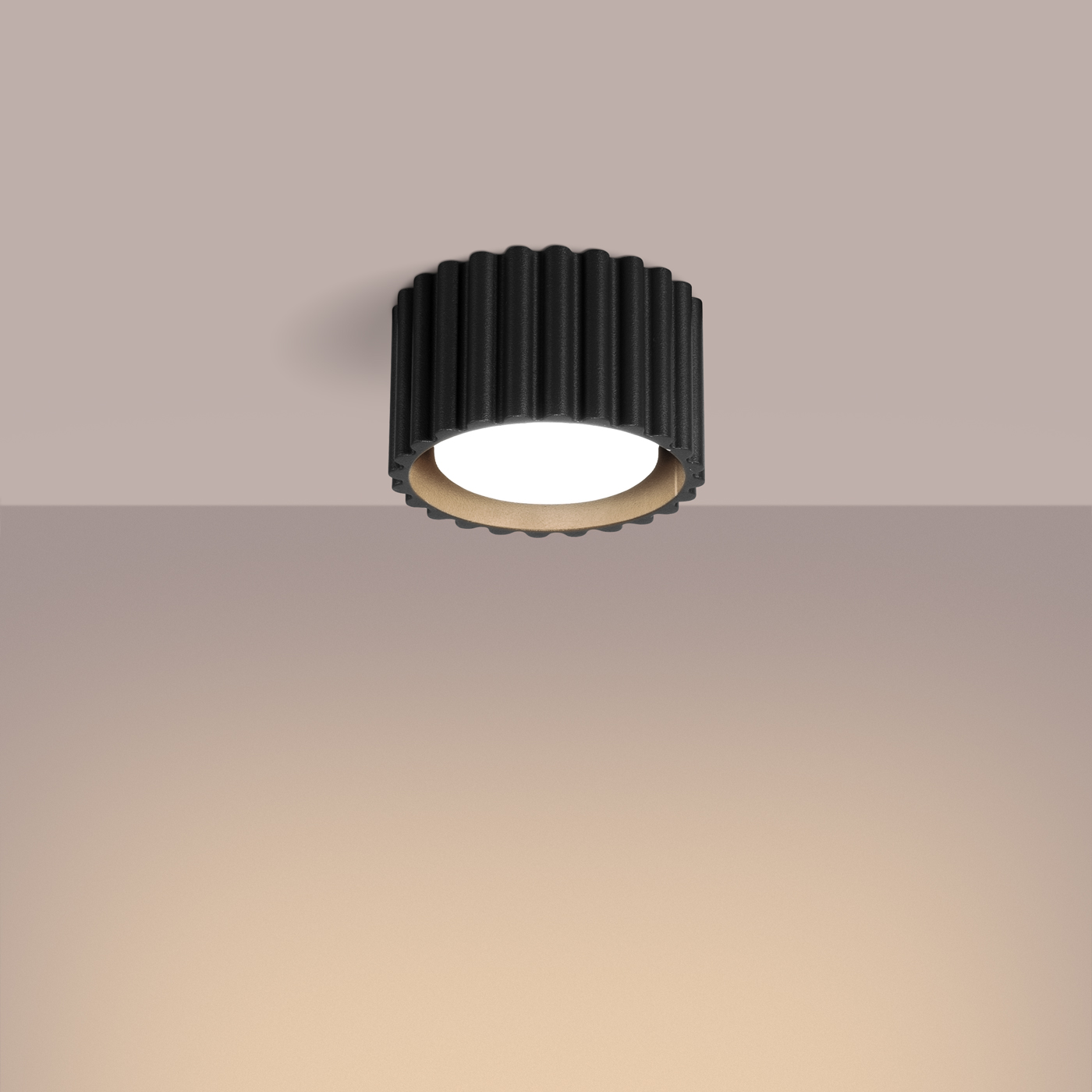 Plafon AURA 1 czarny GX53 SL.1787 - Sollux Lighting - obrazek 4