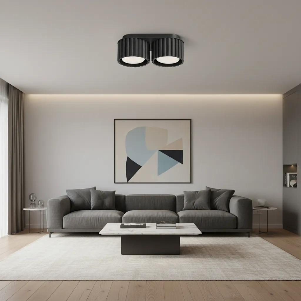 Plafon AURA 2 czarny GX53 SL.1788 - Sollux Lighting - obrazek 2