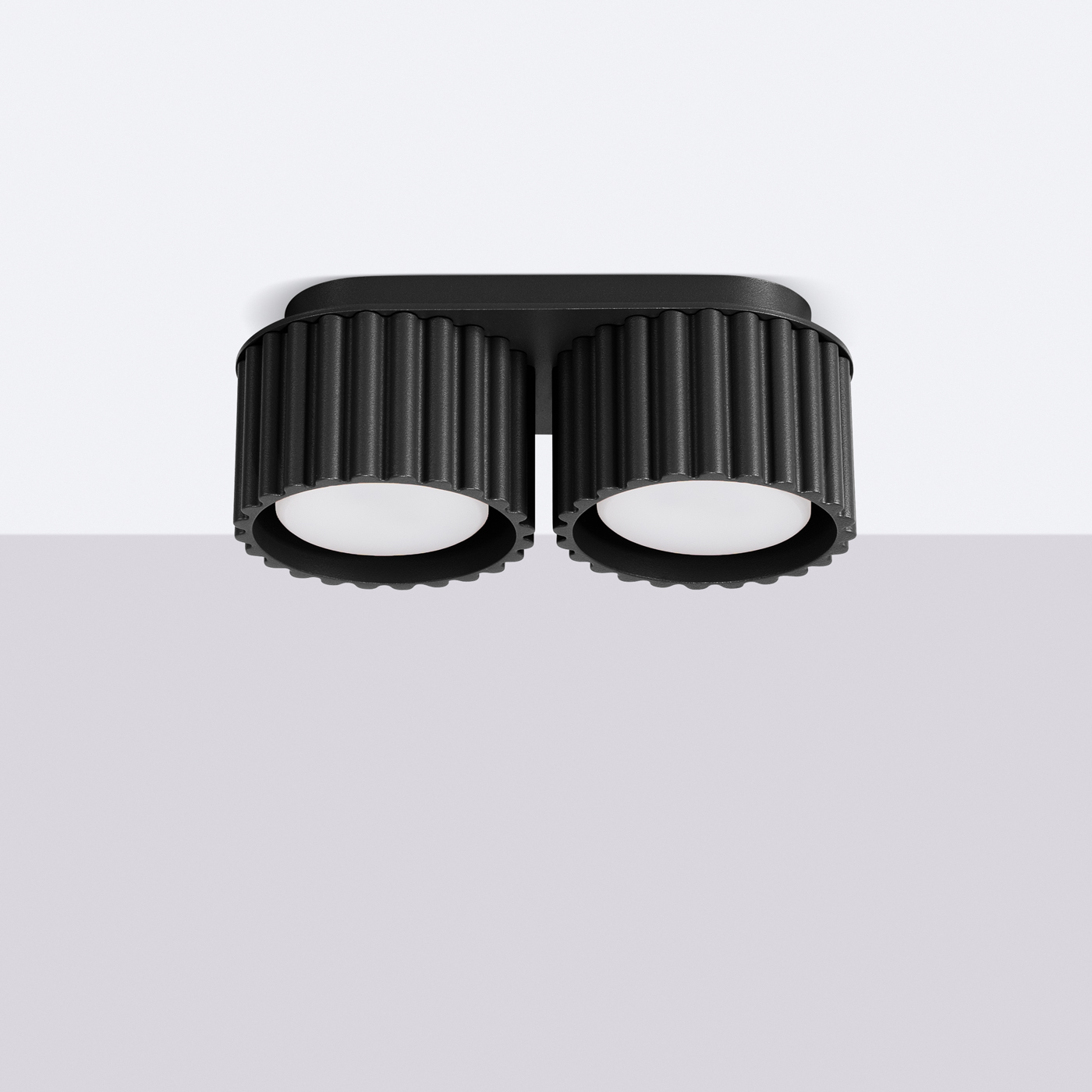Plafon AURA 2 czarny GX53 SL.1788 - Sollux Lighting - obrazek 3
