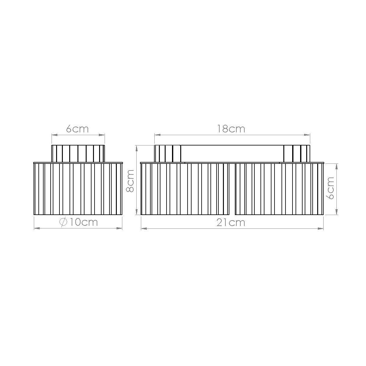 Plafon AURA 2 czarny GX53 SL.1788 - Sollux Lighting - obrazek 8