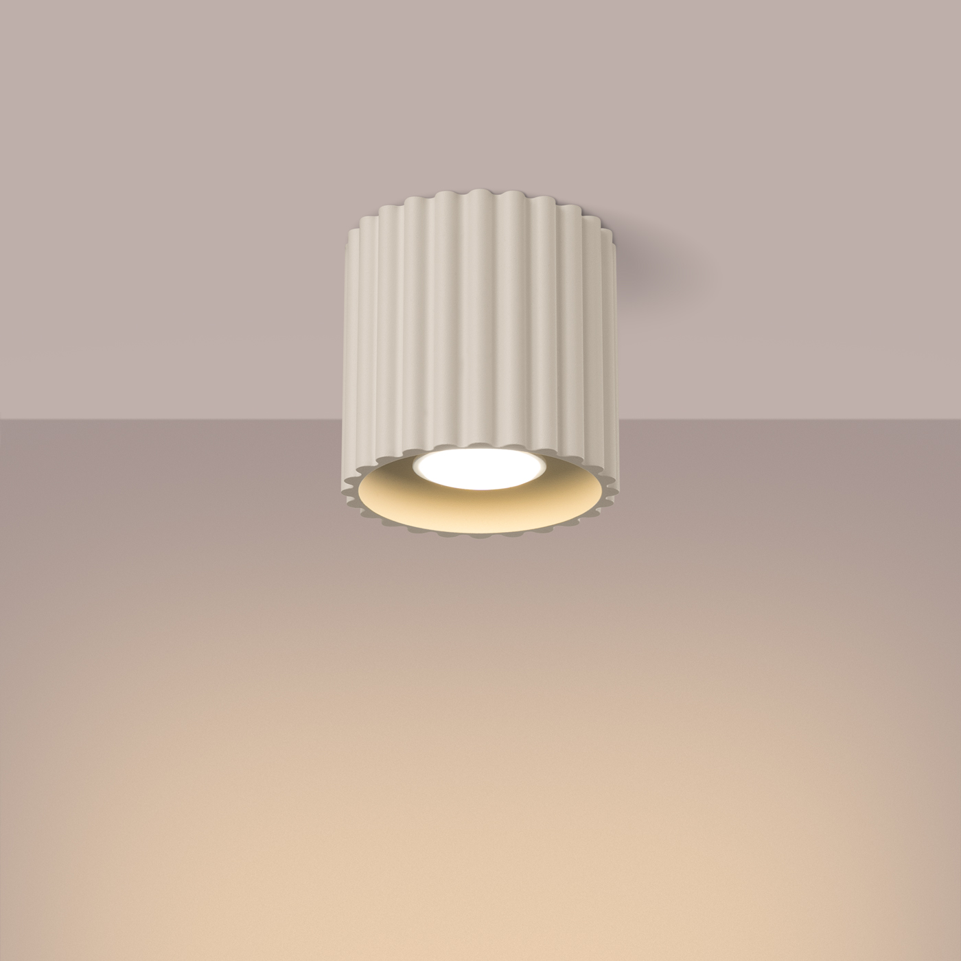 Plafon AURA 1 beżowy GU10 SL.1789 - Sollux Lighting - obrazek 4