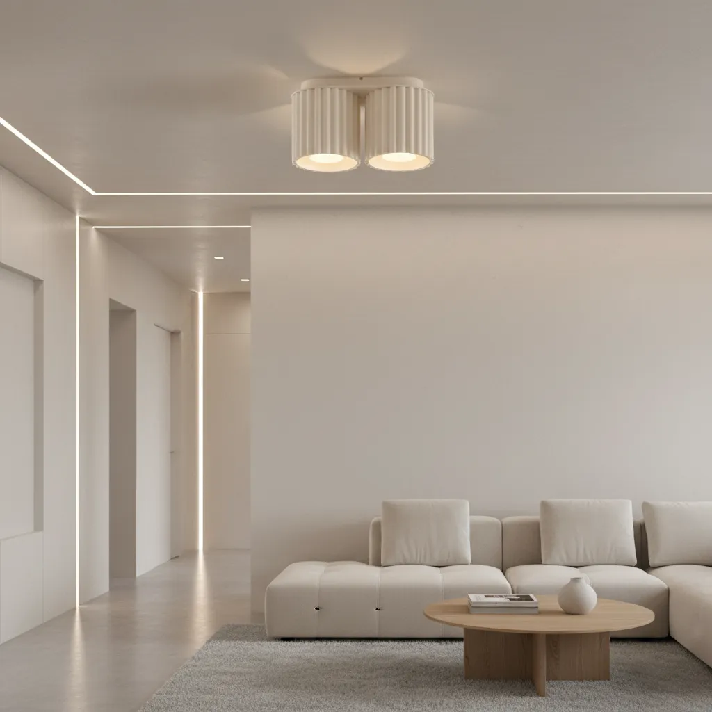 Plafon AURA 2 beżowy GU10 SL.1790 - Sollux Lighting - obrazek 2