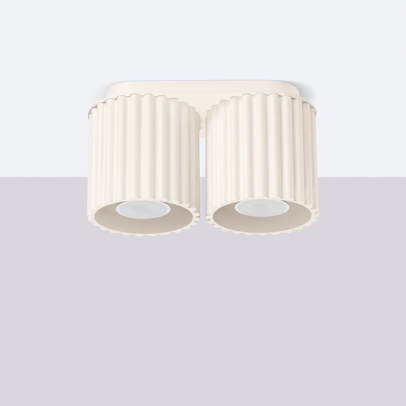 Plafon AURA 2 beżowy GU10 SL.1790 - Sollux Lighting - obrazek 3