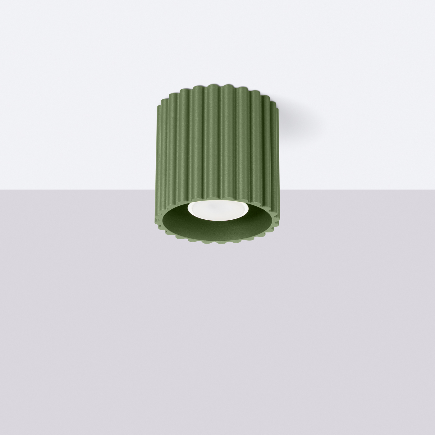 Plafon AURA 1 zielony oliwkowy GU10 SL.1794 - Sollux Lighting - obrazek 3