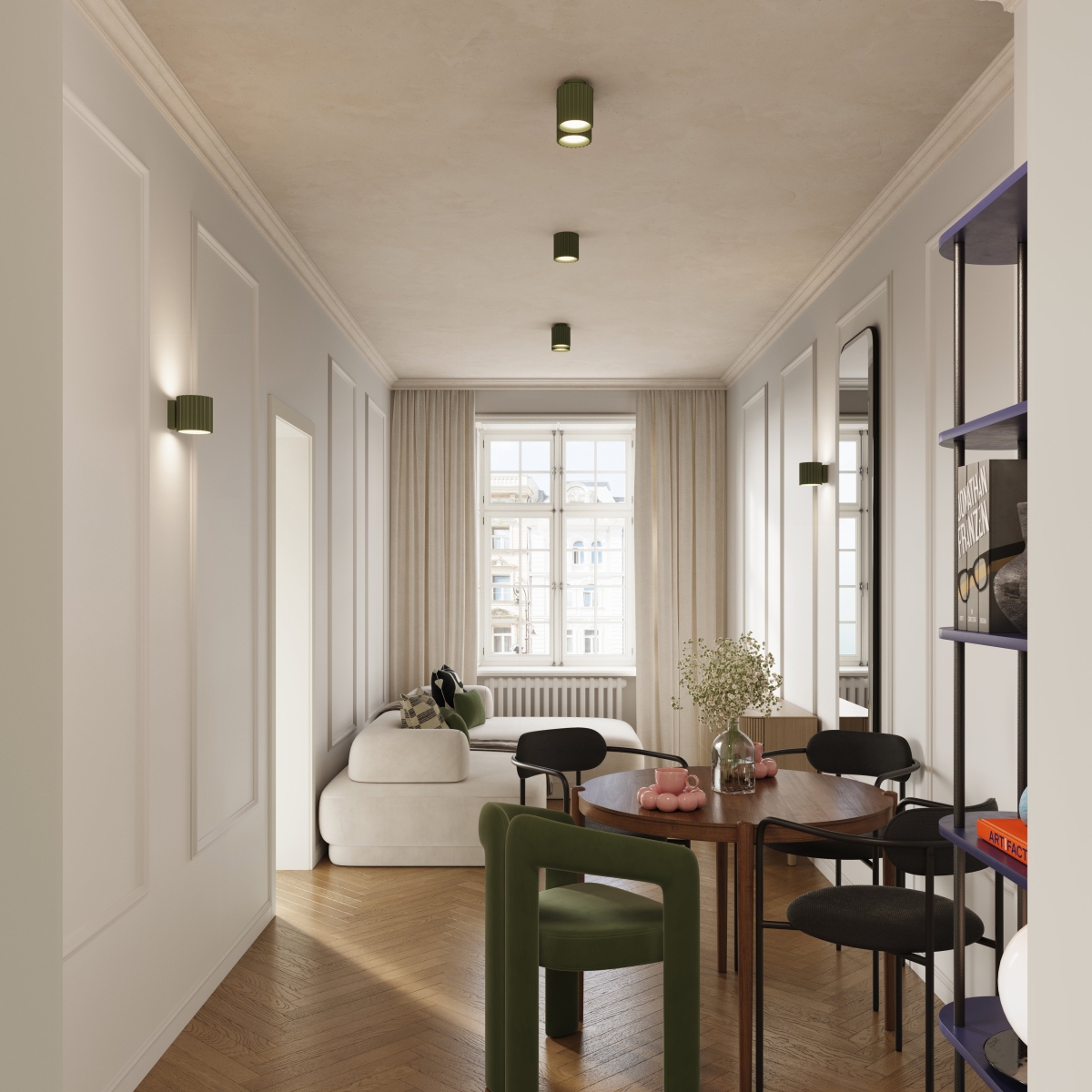 Plafon AURA 1 zielony oliwkowy GU10 SL.1794 - Sollux Lighting - obrazek 10