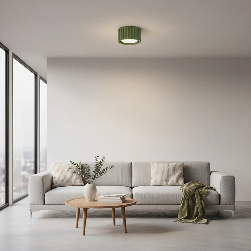 Plafon AURA 1 zielony oliwkowy GX53 SL.1797 - Sollux Lighting - obrazek 2
