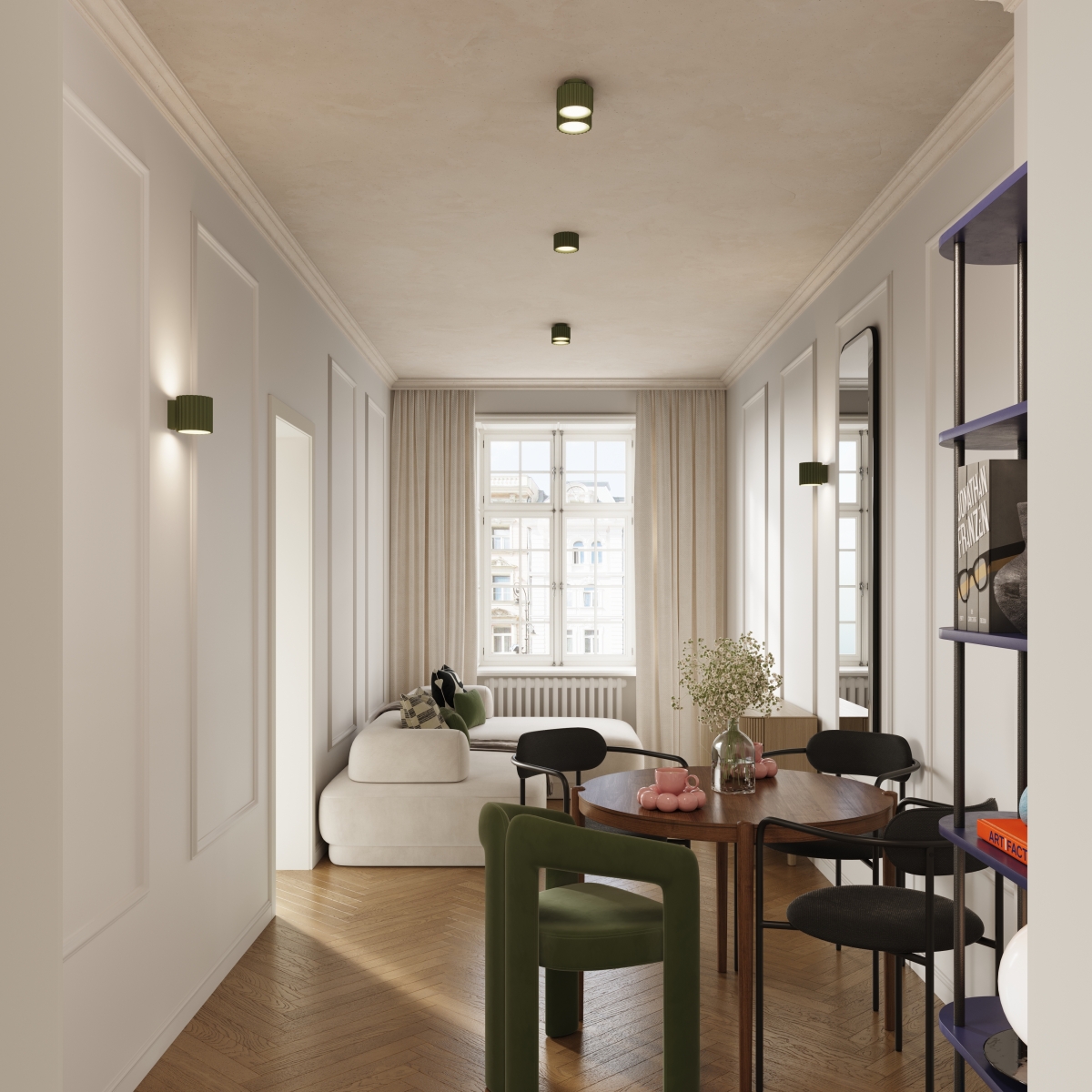 Plafon AURA 1 zielony oliwkowy GX53 SL.1797 - Sollux Lighting - obrazek 10