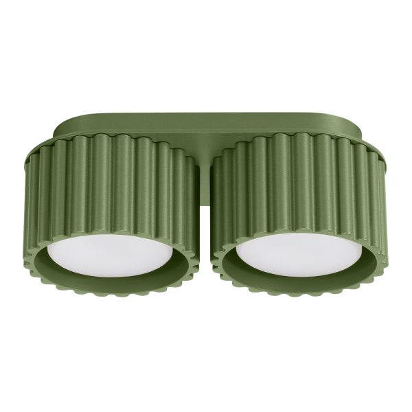 Plafon AURA 2 zielony oliwkowy GX53 SL.1798 - Sollux Lighting
