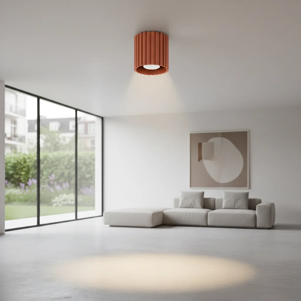 Plafon AURA 1 ochra czerwona GU10 SL.1799 - Sollux Lighting - obrazek 2