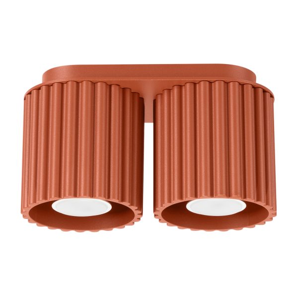 Plafon AURA 2 ochra czerwona GU10 SL.1800 - Sollux Lighting
