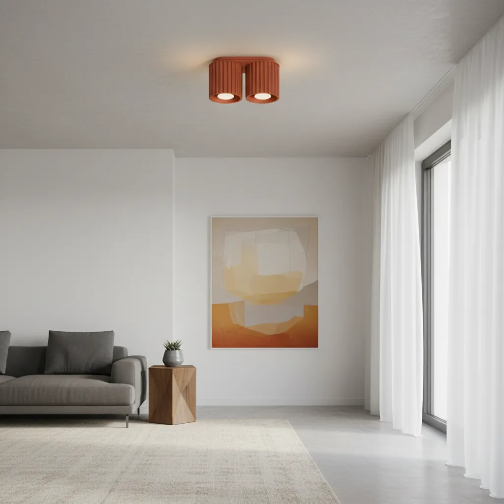 Plafon AURA 2 ochra czerwona GU10 SL.1800 - Sollux Lighting - obrazek 2