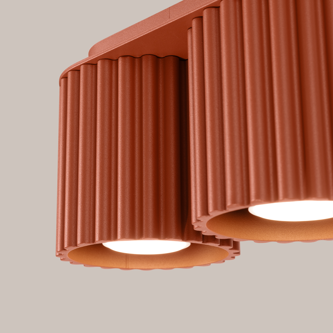 Plafon AURA 2 ochra czerwona GU10 SL.1800 - Sollux Lighting - obrazek 5