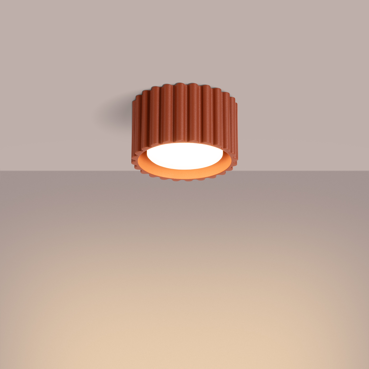 Plafon AURA 1 ochra czerwona GX53 SL.1802 - Sollux Lighting - obrazek 4