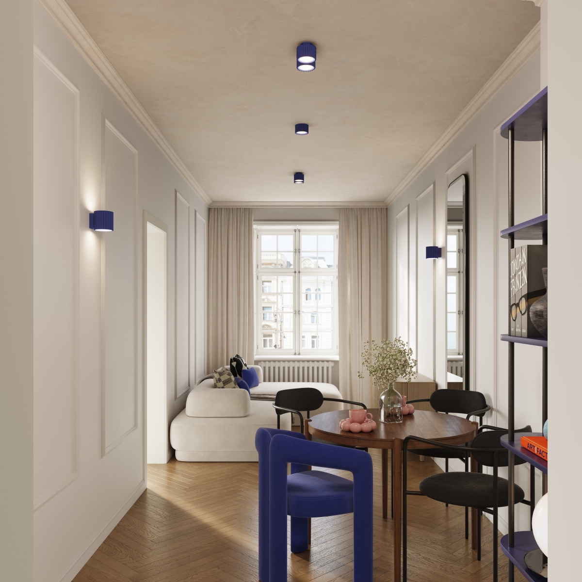 Plafon AURA 1 ultramaryna GX53 SL.1812 - Sollux Lighting - obrazek 10
