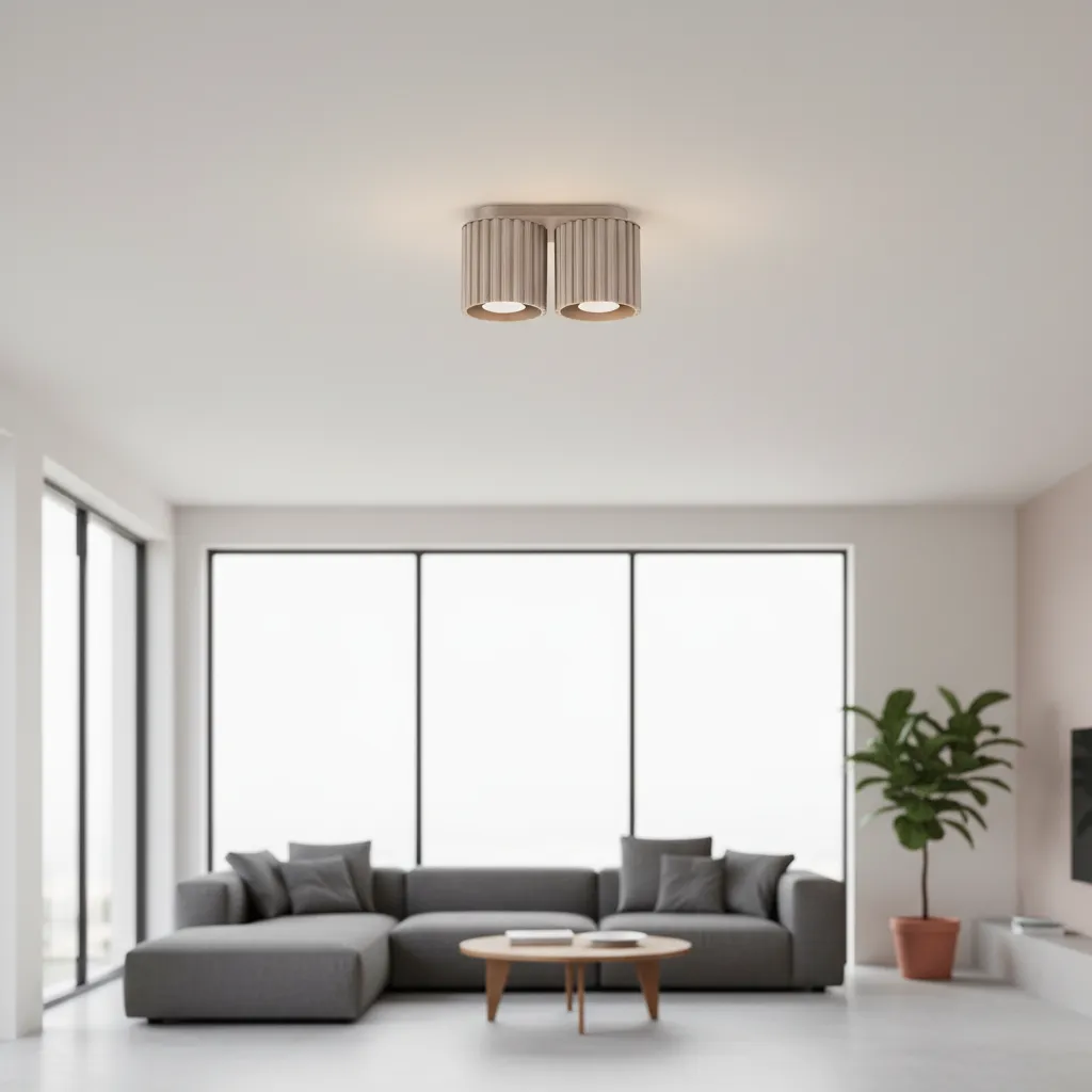 Plafon AURA 2 taupe GU10 SL.1815 - Sollux Lighting - obrazek 2