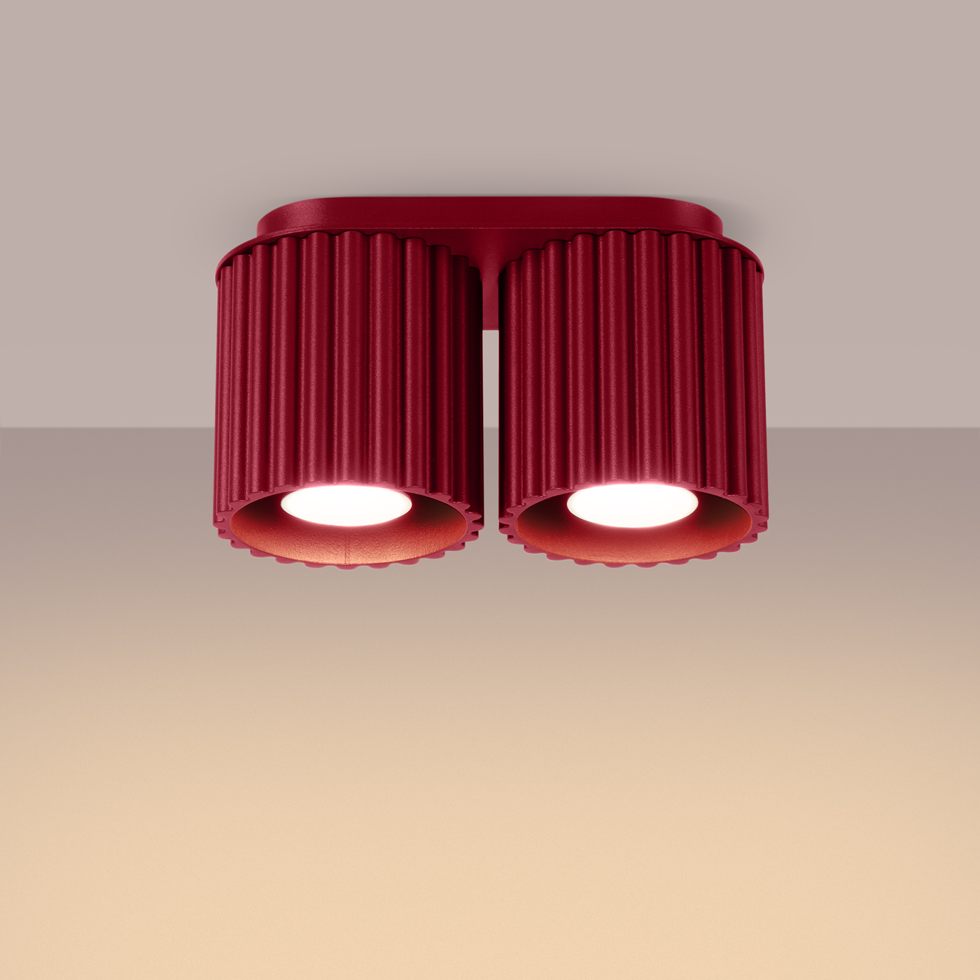 Plafon AURA 2 burgund GU10 SL.1820 - Sollux Lighting - obrazek 4