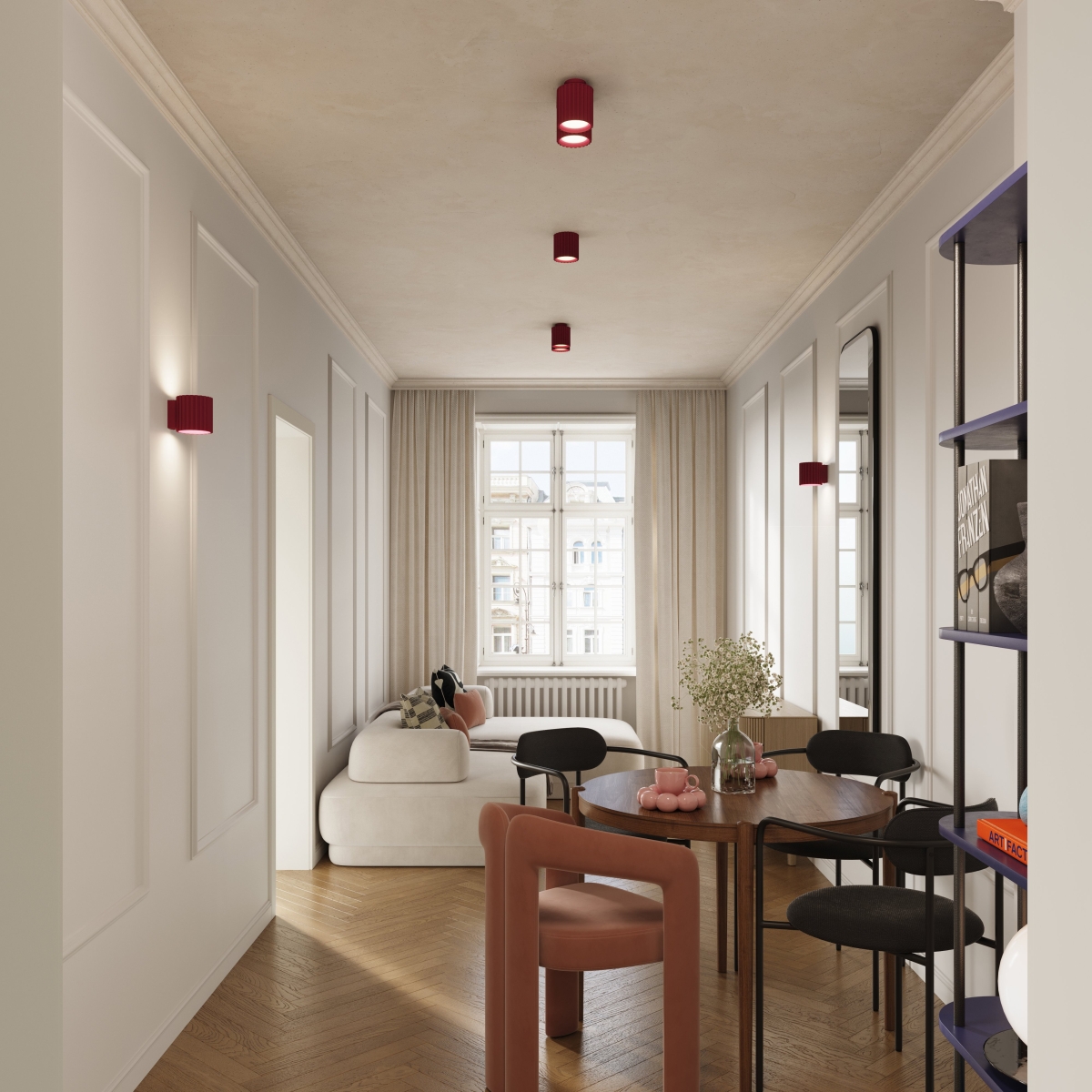 Plafon AURA 2 burgund GU10 SL.1820 - Sollux Lighting - obrazek 10