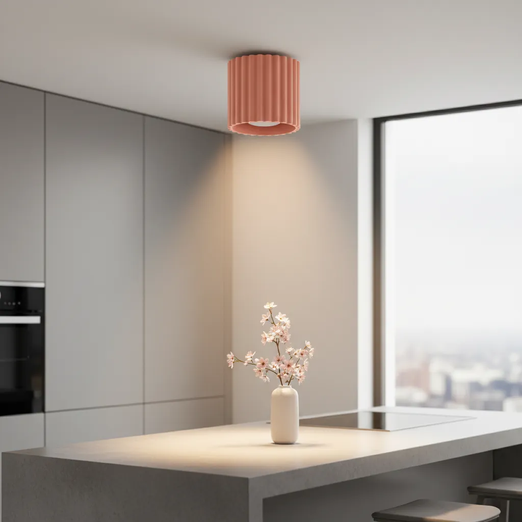 Plafon AURA 1 brzoskwiniowy GU10 SL.1824 - Sollux Lighting - obrazek 2