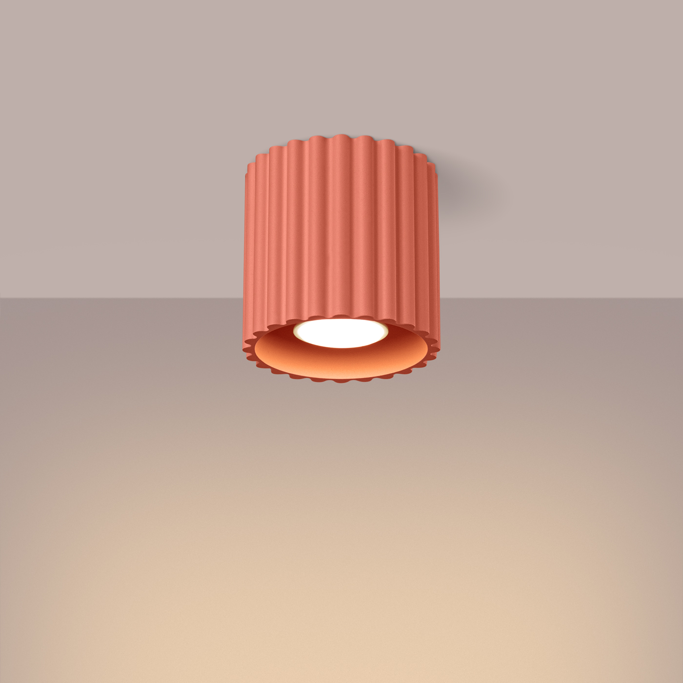 Plafon AURA 1 brzoskwiniowy GU10 SL.1824 - Sollux Lighting - obrazek 4