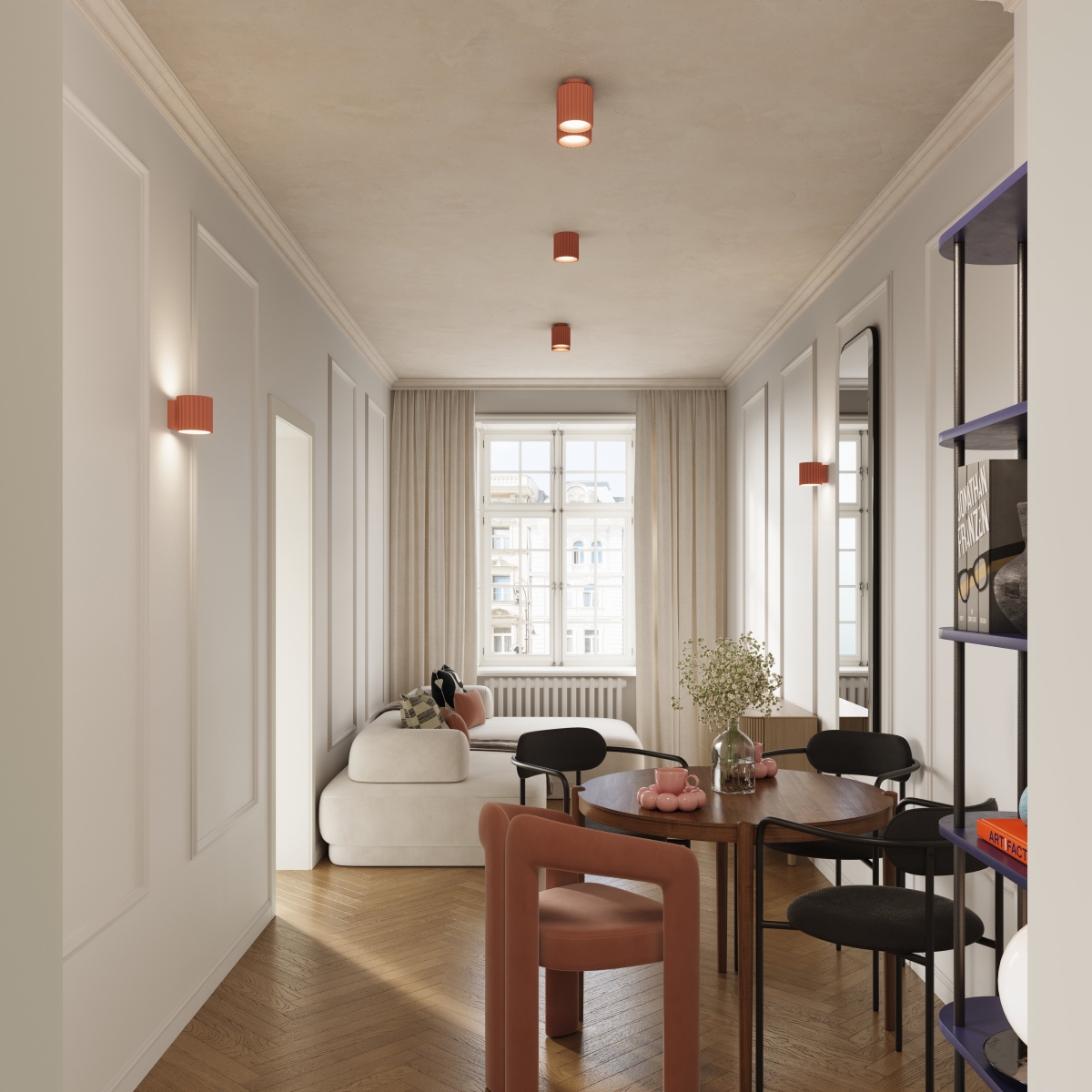 Plafon AURA 2 brzoskwiniowy GU10 SL.1825 - Sollux Lighting - obrazek 10