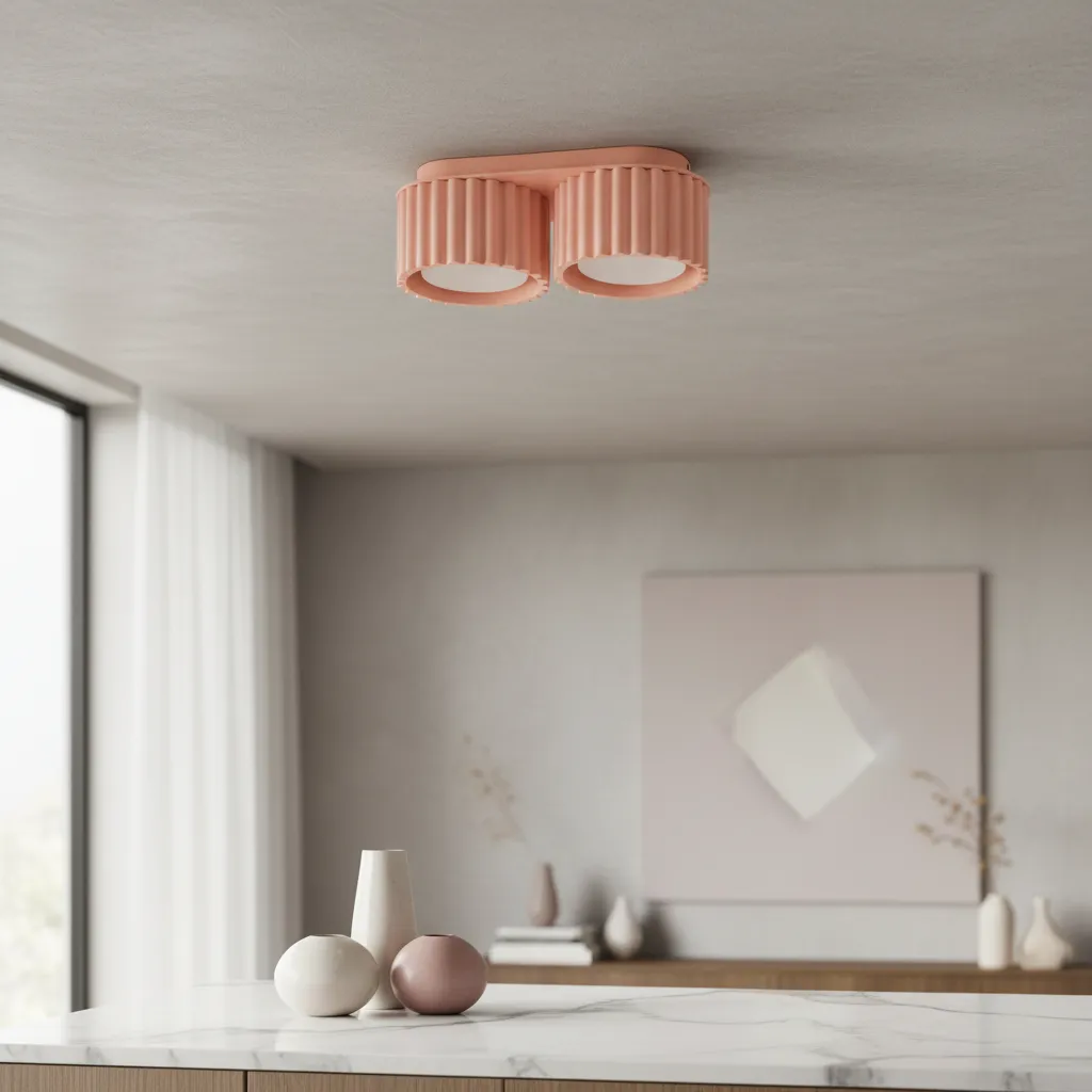 Plafon AURA 2 brzoskwiniowy GX53 SL.1828 - Sollux Lighting - obrazek 2