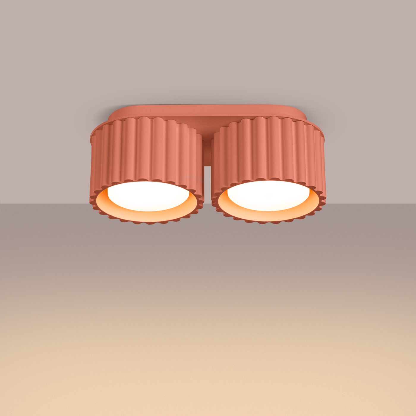 Plafon AURA 2 brzoskwiniowy GX53 SL.1828 - Sollux Lighting - obrazek 4