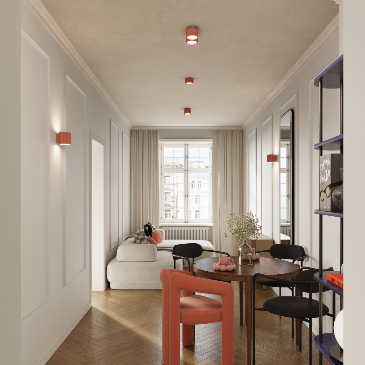 Plafon AURA 2 brzoskwiniowy GX53 SL.1828 - Sollux Lighting - obrazek 10