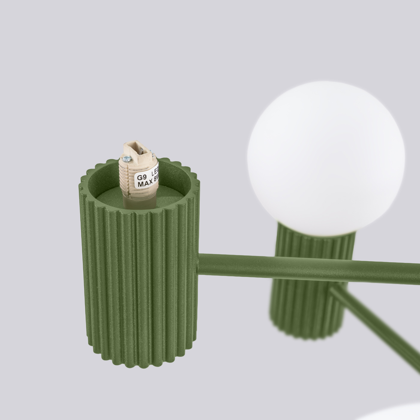 Żyrandol HALO 6 zielony oliwkowy SL.1832 - Sollux Lighting - obrazek 9