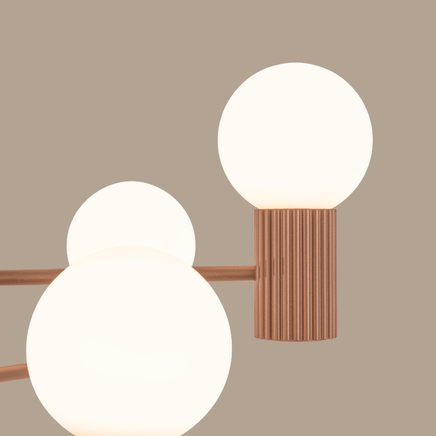 Żyrandol HALO 6 mocca SL.1834 - Sollux Lighting - obrazek 5