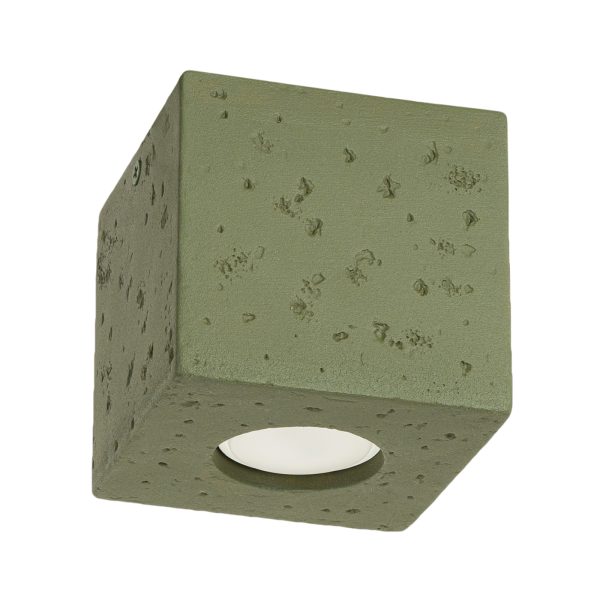 Plafon QUAD Beton zielona oliwka SL.1845 - Sollux Lighting