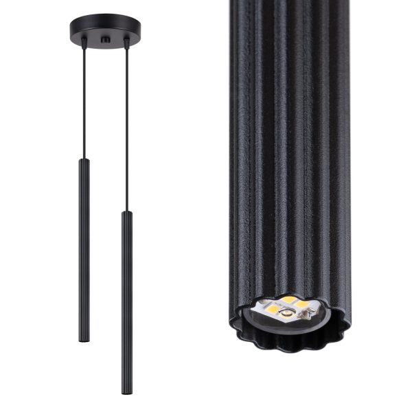 Lampa wisząca ARCHE 2P czarna SL.1867 - Sollux Lighting