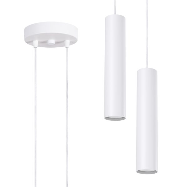 Lampa wisząca LAGOS 2P biała SL.1868 - Sollux Lighting