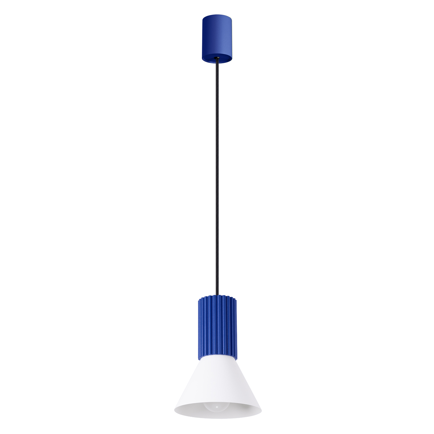 Lampa wisząca ESTRIA 1 biała/ultramaryna SL.1874 - Sollux Lighting - obrazek 3
